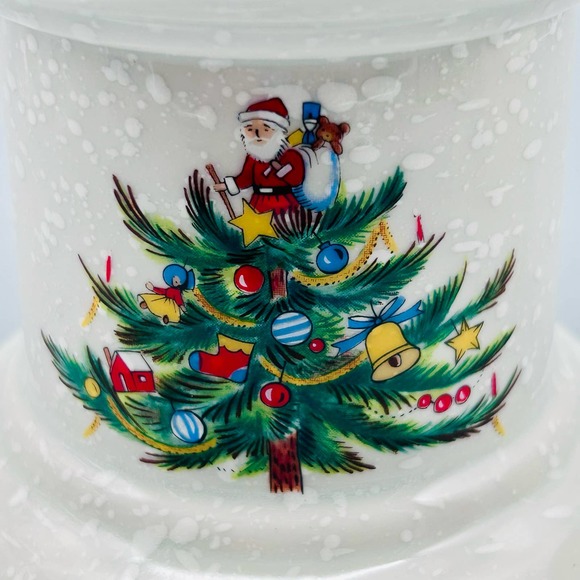 Mikasa “Christmas Treats” Ceramic Pillar Candle Holder - Picture 4 of 8